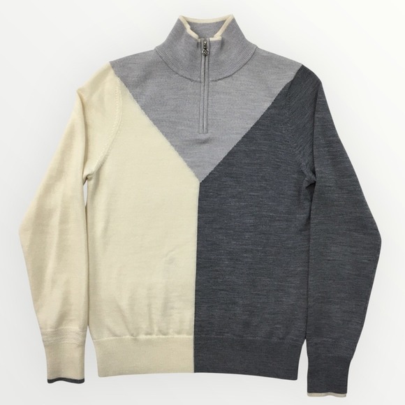 G/FORE Other - G/FORE Men's Quarter Zip Wool Sweater Colorblock Size S Golf Casual